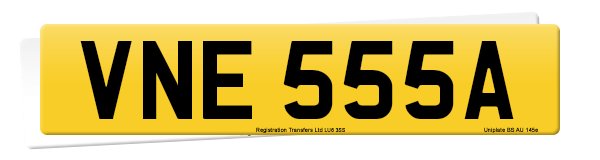 Registration number VNE 555A